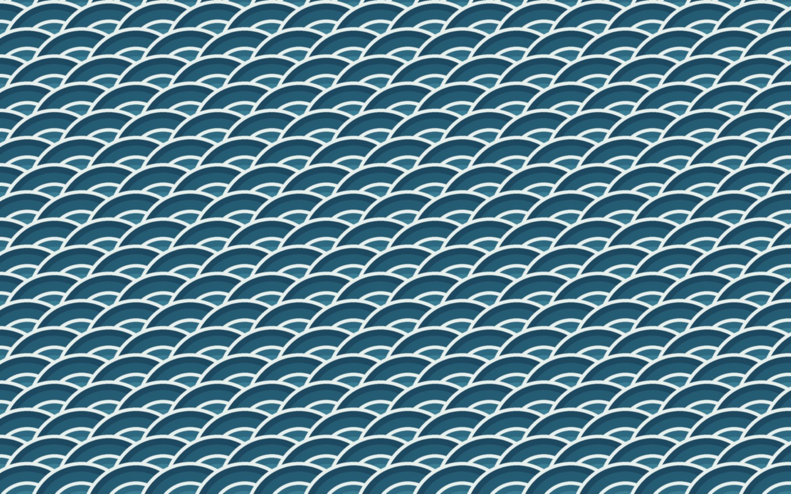 Japanese wave pattern in ocean blues